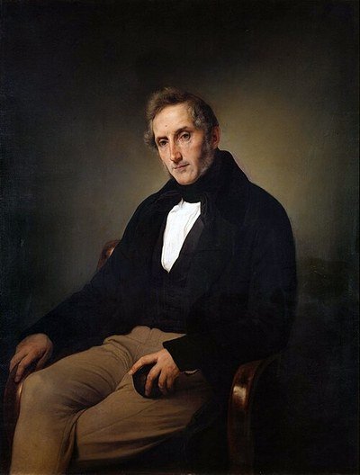 A portrait of Alessandro Manzoni