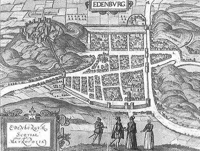 Edinburgh in 1582, from Braun and Hogenberg's Civitates Orbis Terrarum.