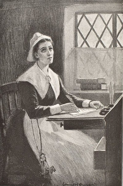 A portrait of Anne Bradstreet