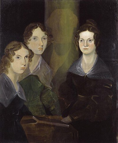 A portrait of Charlotte, Emily and Anne Brontë