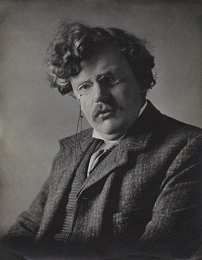 A portrait of G. K. Chesterton
