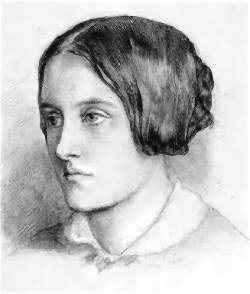 A portrait of Christina Rossetti