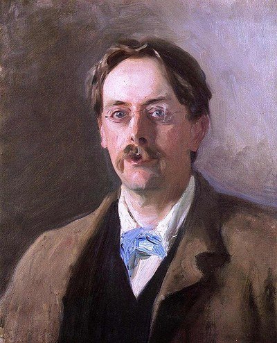 A portrait of Edmund Gosse