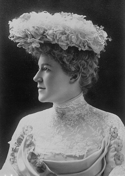 A portrait of Ella Wheeler Wilcox