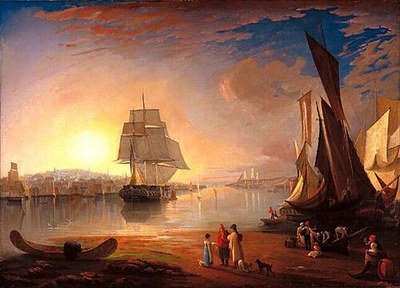 The Port of Halifax, by an unknown Canadian painter, 1830–40. Bannerman was born in Halifax, Nova Scotia.