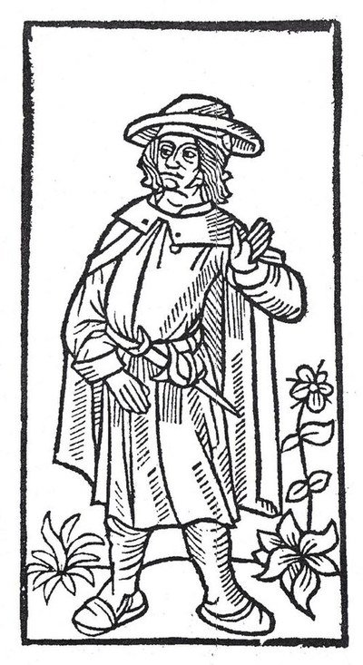 A portrait of François Villon