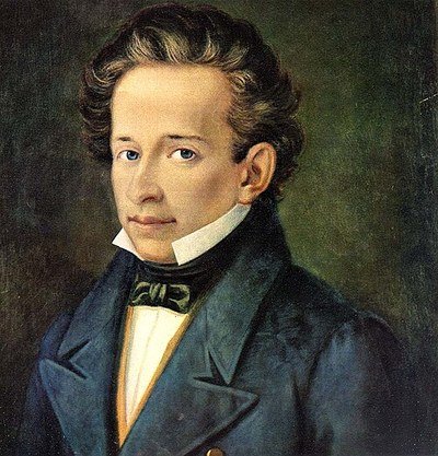 A portrait of Giacomo Leopardi
