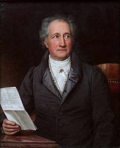 A portrait of Johann Wolfgang von Goethe