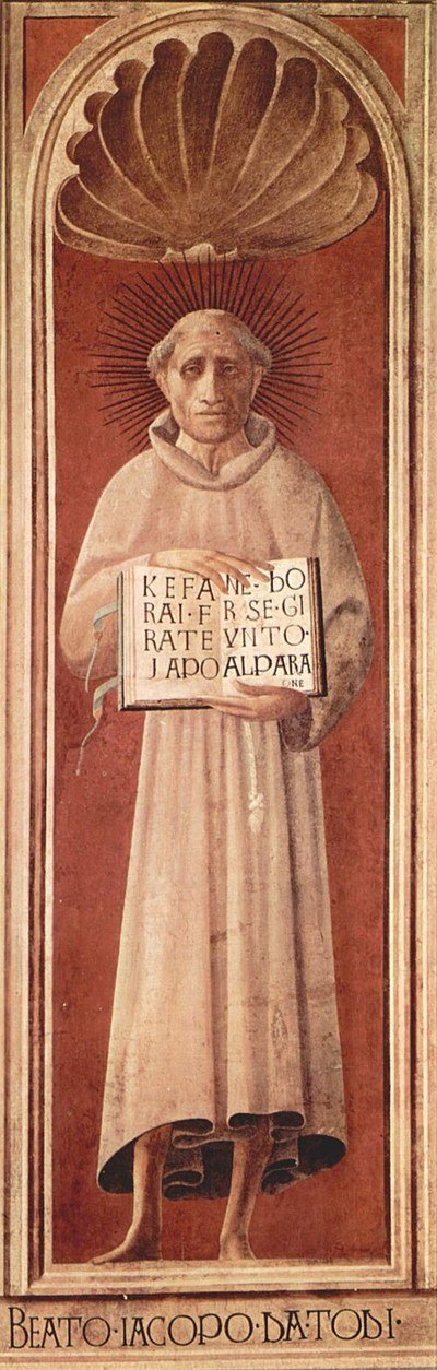 A portrait of Jacopone da Todi