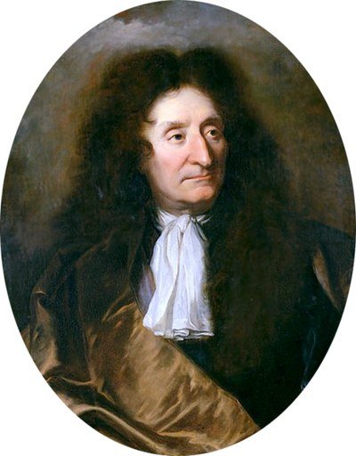 A portrait of Jean de La Fontaine