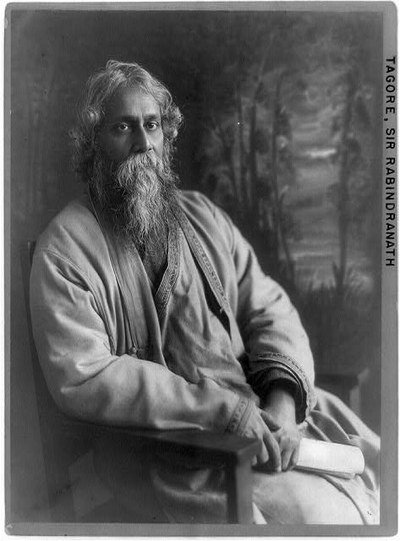 A portrait of Rabindranath Tagore