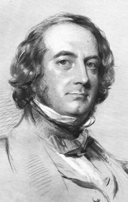 A portrait of Richard Monckton Milnes, Lord Houghton