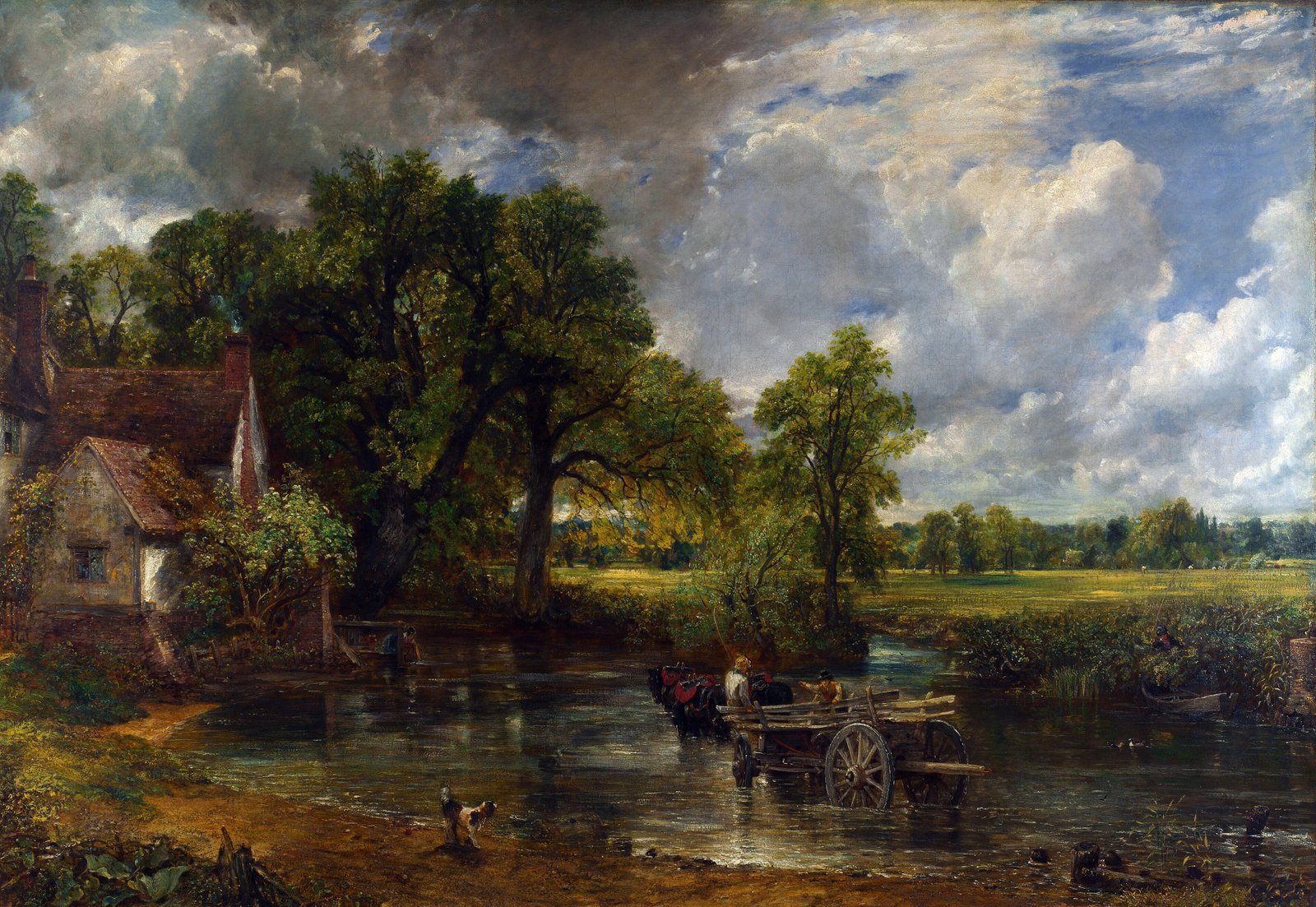 Constable’s Hay Wain. Bell collected the songs and ballads of the English countryside.
