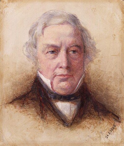 A portrait of Thomas Love Peacock