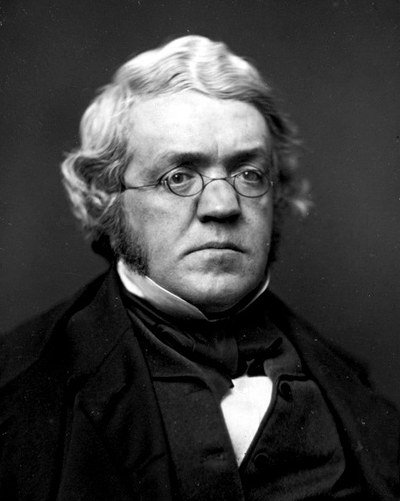A portrait of William Makepeace Thackeray